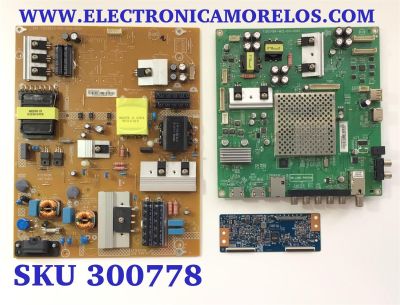 KIT DE TARJETAS PARA TV VIZIO / NUMERO DE PARTE MAIN (X)XFCB02K076 / 715G7484-M02-001-004Y / FUENTE (X)ADTVF2420XDA / 715G6973-P01-000-002H / T-CON 5550T20C21 / 42T34-C03 / T420HVN06-3 / PANEL TPT500J1-HVN08.A REV:S800A / DISPLAY T500HVN08 / MODELO D50-D